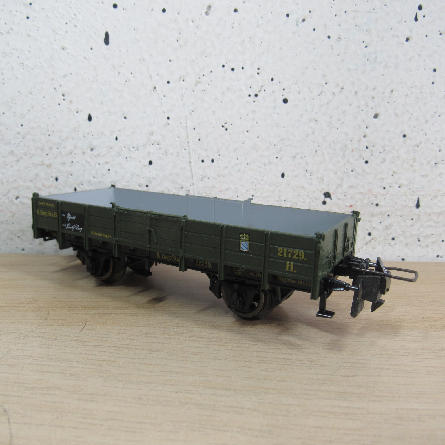 Trix express 53 3440 00 K.Bay.Sts.B platte wagen in ovp