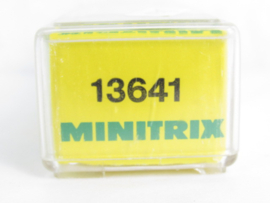 Minitrix 13641 N KPEV Open goederenwagon (veewagen), type VO, 2-assig, bruin/zwart in ovp