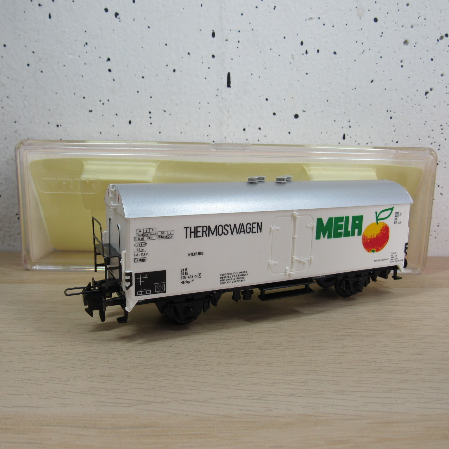 Trix express 53 3445 00 DB koelwagen in ovp