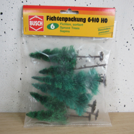 Busch 6410 6 Sparren bomen in ovp