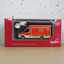 Herpa 048248 Mercedes Benz Sprinter Fahrtec RTW “Fire Department Düsseldorf” in ovp