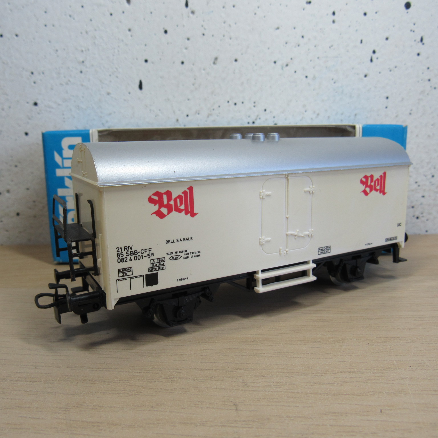 Marklin 4535 SBB CFF gesloten goederenwagen (koel) (Bell) in ovp