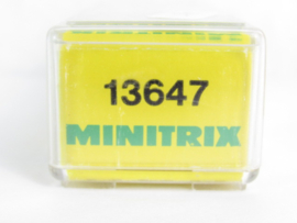 Minitrix 13647 N KPEV Tankwagen met remmen, 2 assen, grijs, 'MOTOROLIE', 'VALVOLINE' in ovp