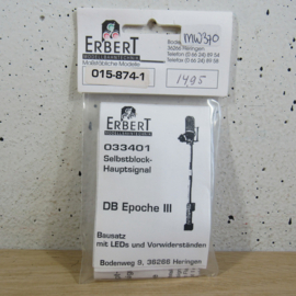 Erbert 033401 Selbstblock Hauptsignal (bouwpakket) in ovp