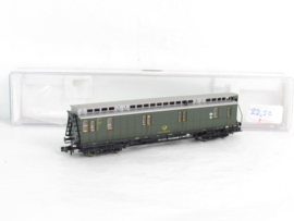 Fleischmann 804501K N DBP Spoorwegpostwagen, type Post4-b/17, 4-assig, groen in ovp