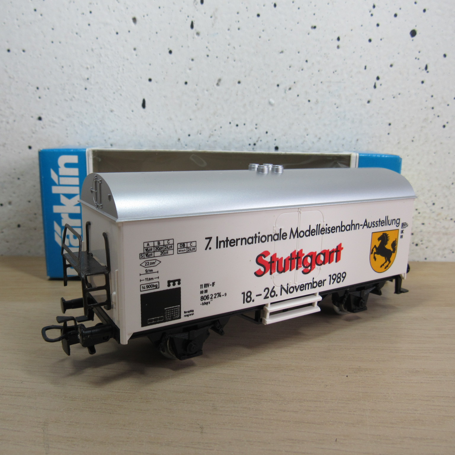 Marklin 4415 DB Gesloten goederenwagen (koel) (IMA Stuttgart 1989) in ovp