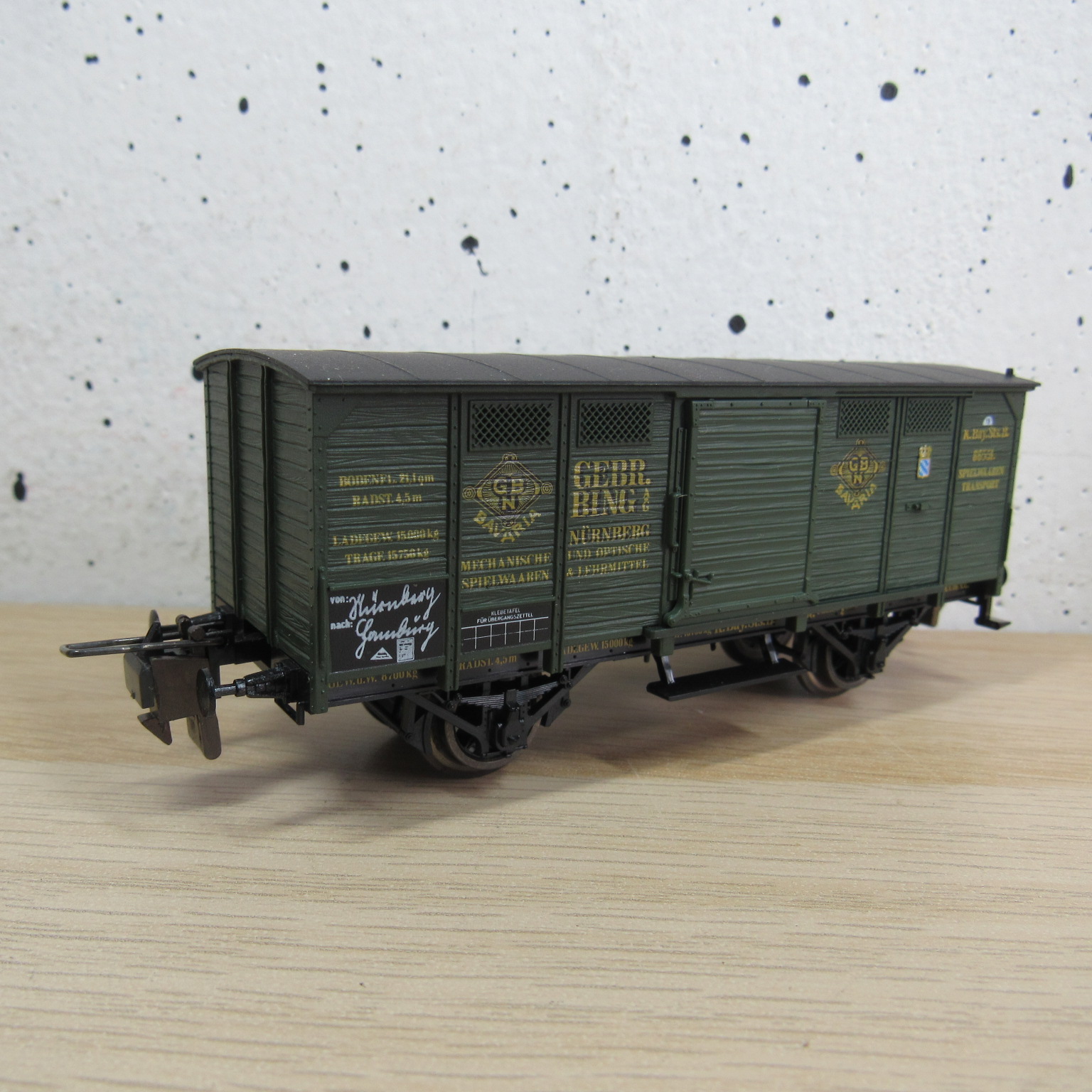 Trix express 53 3411 00 K.Bay.Sts.B gesloten wagen in ovp