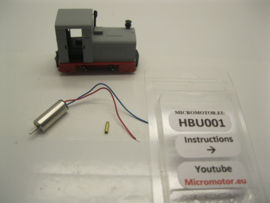 Micromotor HBU001 Busch H0f (Deutz, Decauville, Gmeinder, LKM, Geisterwagen)