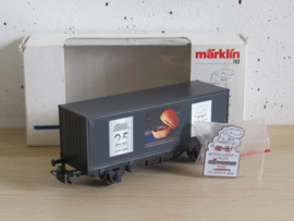 Marklin 44263 DB Containerwagen 25 jaar modelbahn Göppingen in ovp