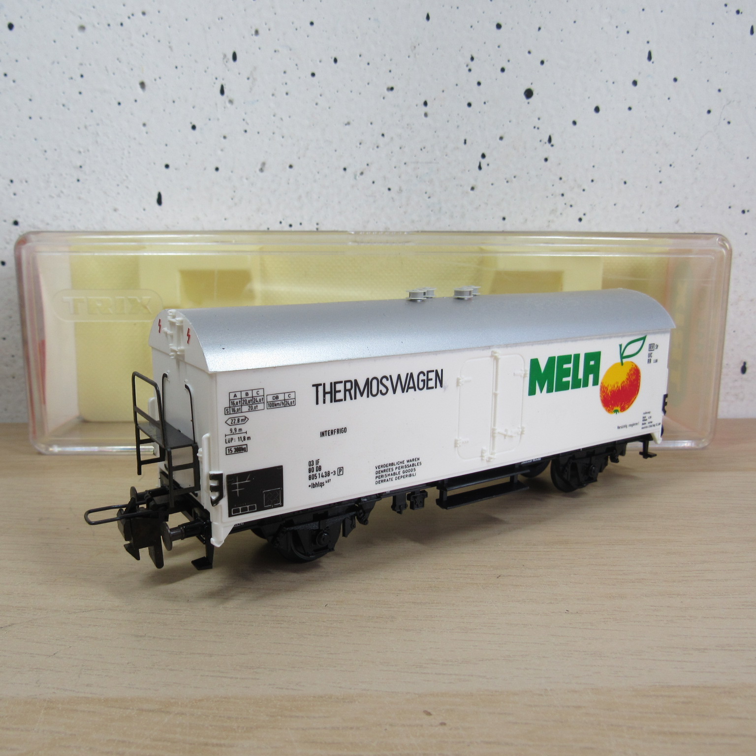 Trix express 53 3445 00 DB koelwagen in ovp
