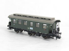 Fleischmann 8072K N DB Tweede klas doorgaande wagon met bagageruimte, type/uitvoering B3itr Pr 08, 3-assig, groen in ovp