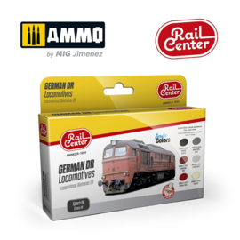 Ammo MIG Railcenter 1004 Duitse (DR) locomotieven IV 15ML, 6 potten