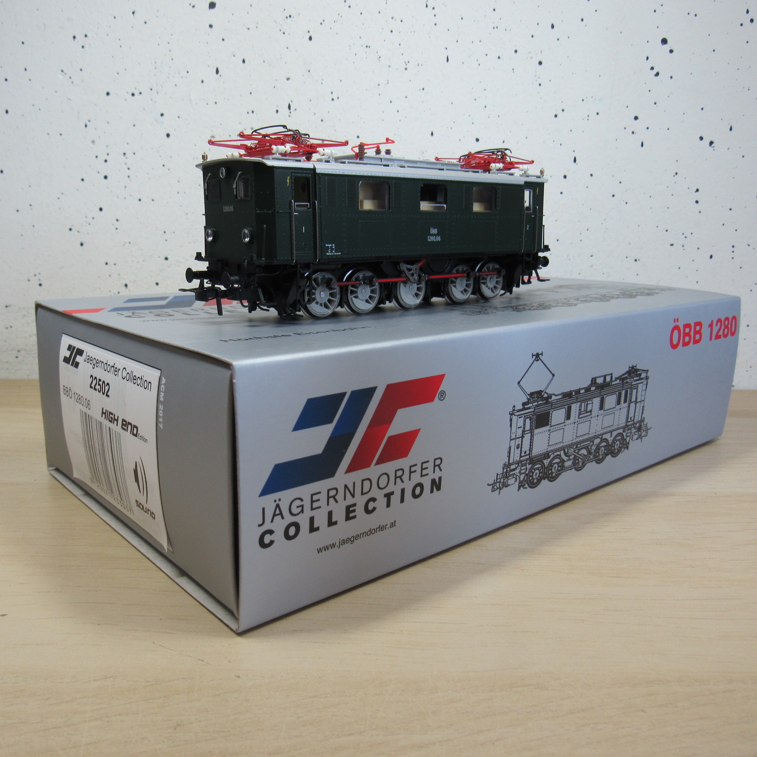 Jagerndorfer JC22502 H0/DC OBB 1280.06 (digitaal/sound) in ovp