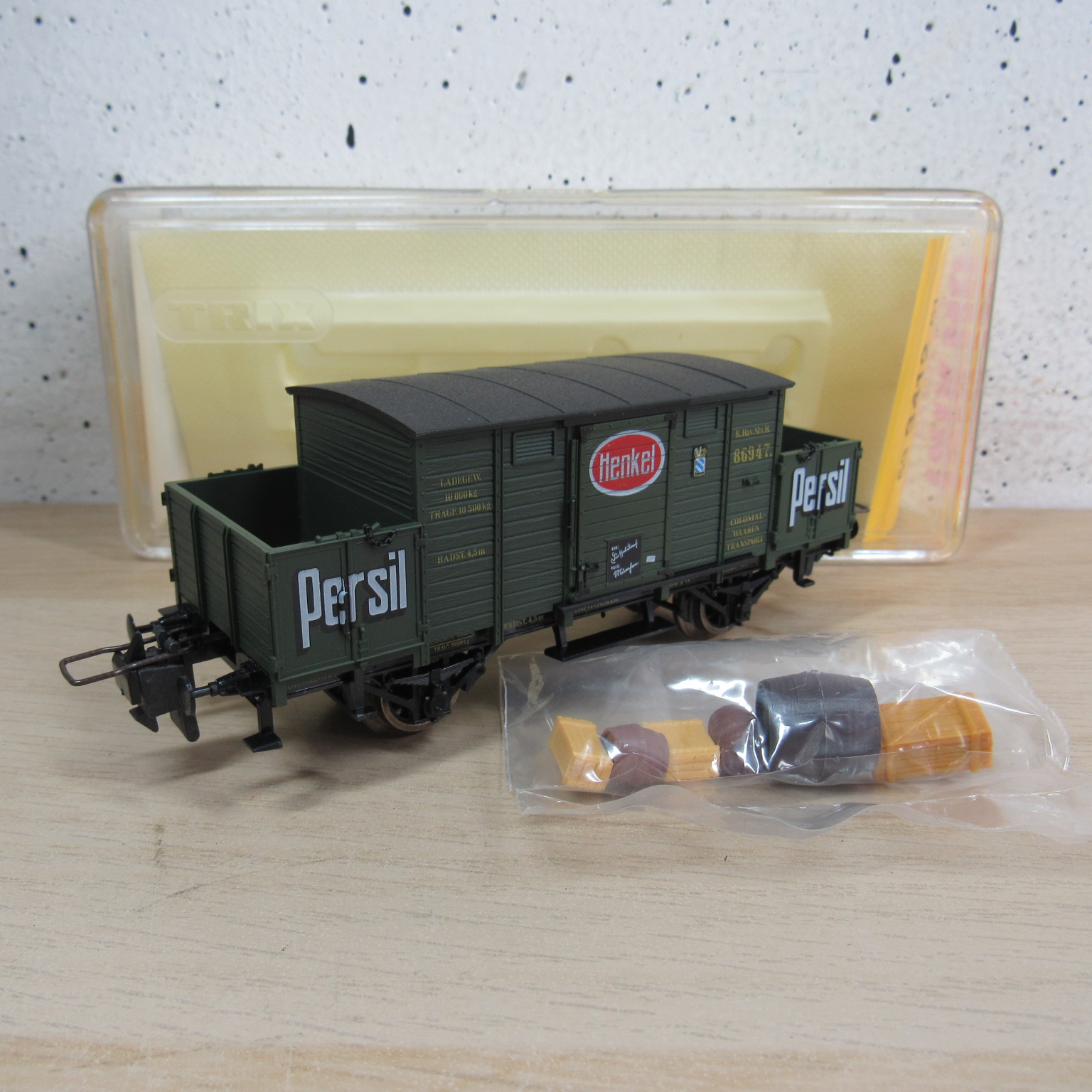 Trix express 53 3412 51 K.Bay.Sts.B Persil wagen in ovp