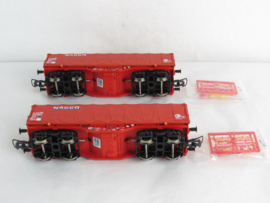 Roco 6600226 - Set van 2: Schuifzeilwagens, NACCO