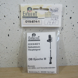 Erbert 033401 Selbstblock Hauptsignal (bouwpakket) in ovp