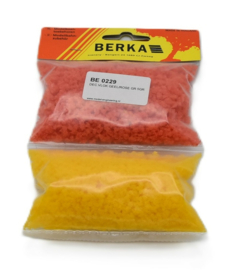Berka 0229 Decoratievlokken Geel/Rose grof 5GR.