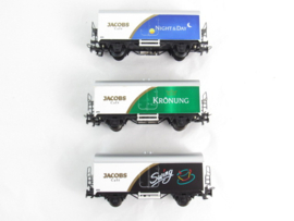 Marklin 84420 (AC) Gesloten goederenwagenset (koel) (Jacobs Café) in ovp
