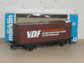 Marklin 4455 DB Containerdraagwagen (VDF) in ovp