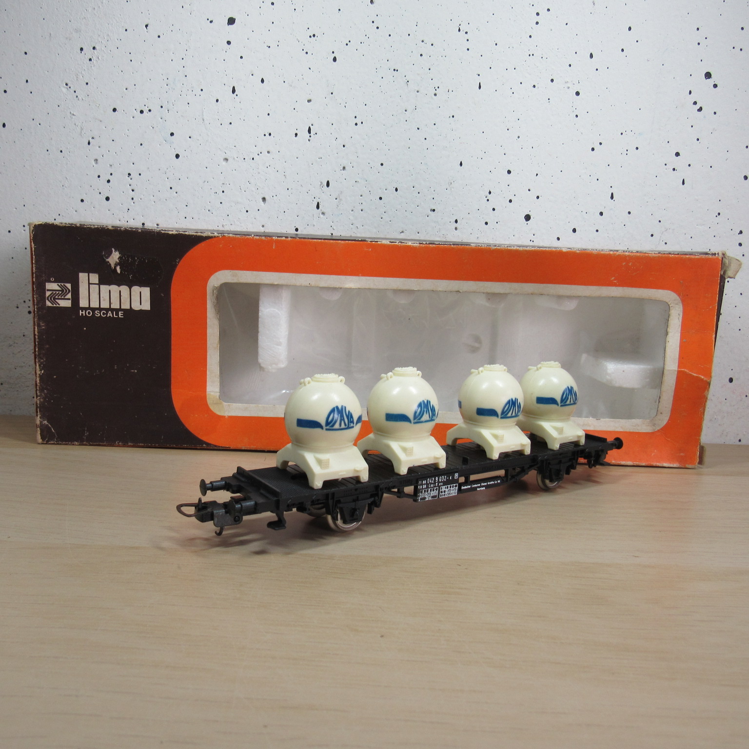 Lima 2843 DB container wagen in ovp