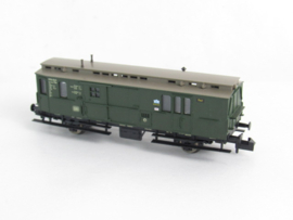 Fleischmann 8070K N DB Bagagewagen met postcompartiment, type/uitvoering PwPosti Pr 11, 2-assig, groen in ovp
