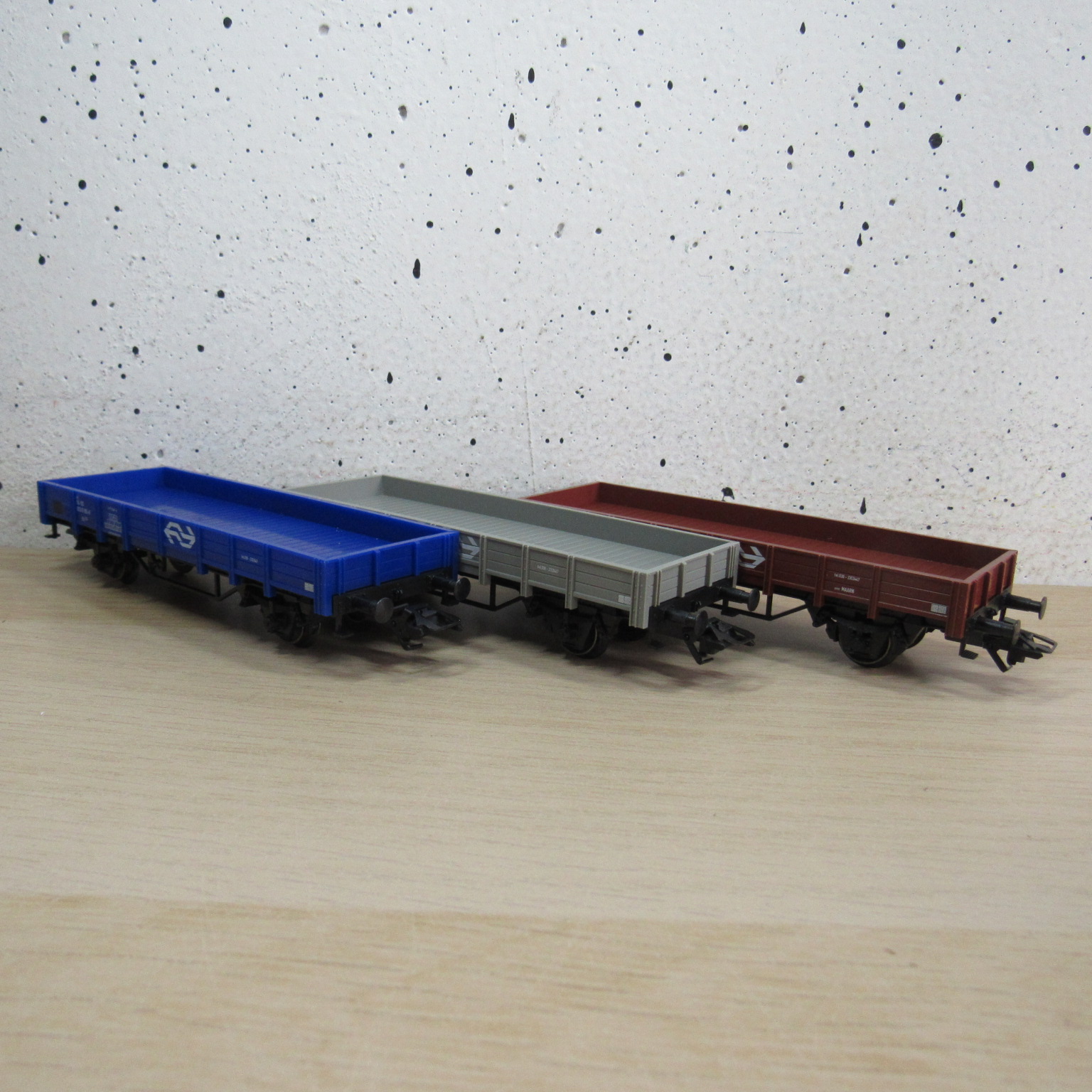 Marklin 44333 NS set lageboordwagens in ovp