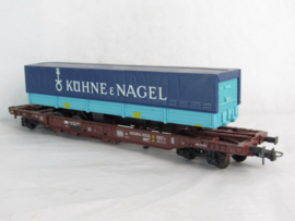 Roco 44311B DB Dieplader met vrachtwagen oplegger (Khüne & Nagel) in ovp