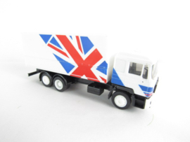 Herpa H0 Man vrachtwagen met Britse vlag zonder ovp