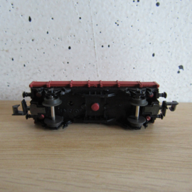 Ibertren 309 N Renfe Lageboordwagen, 2-assig, bruin, beladen met buizen in ovp