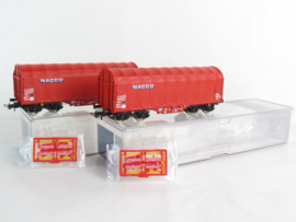 Roco 6600226 - Set van 2: Schuifzeilwagens, NACCO