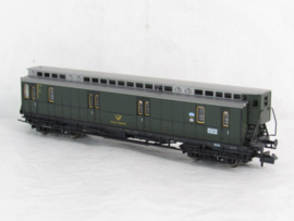Fleischmann 8045K N DBP Spoorwegpostwagen met Brhs, type Post4-b/17, 4-assig, groen in ovp