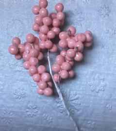 Besjes op draad roze 3stuks