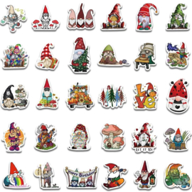 Gnome stickers 10 stuks