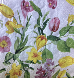 Gele en roze bloemen nr3