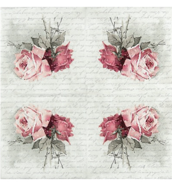 5x Servet, Vintage Rose Poem nr1