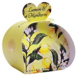 Hartjesvormige zeep 3 stuks van 20 gram - Lemon & Mandarin