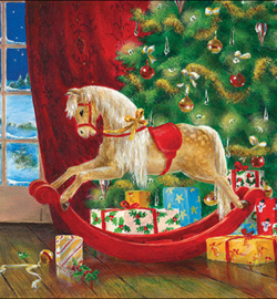 Wooden  rocking horse nr.141