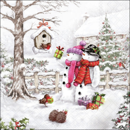 Snowman bringing gifts nr.193