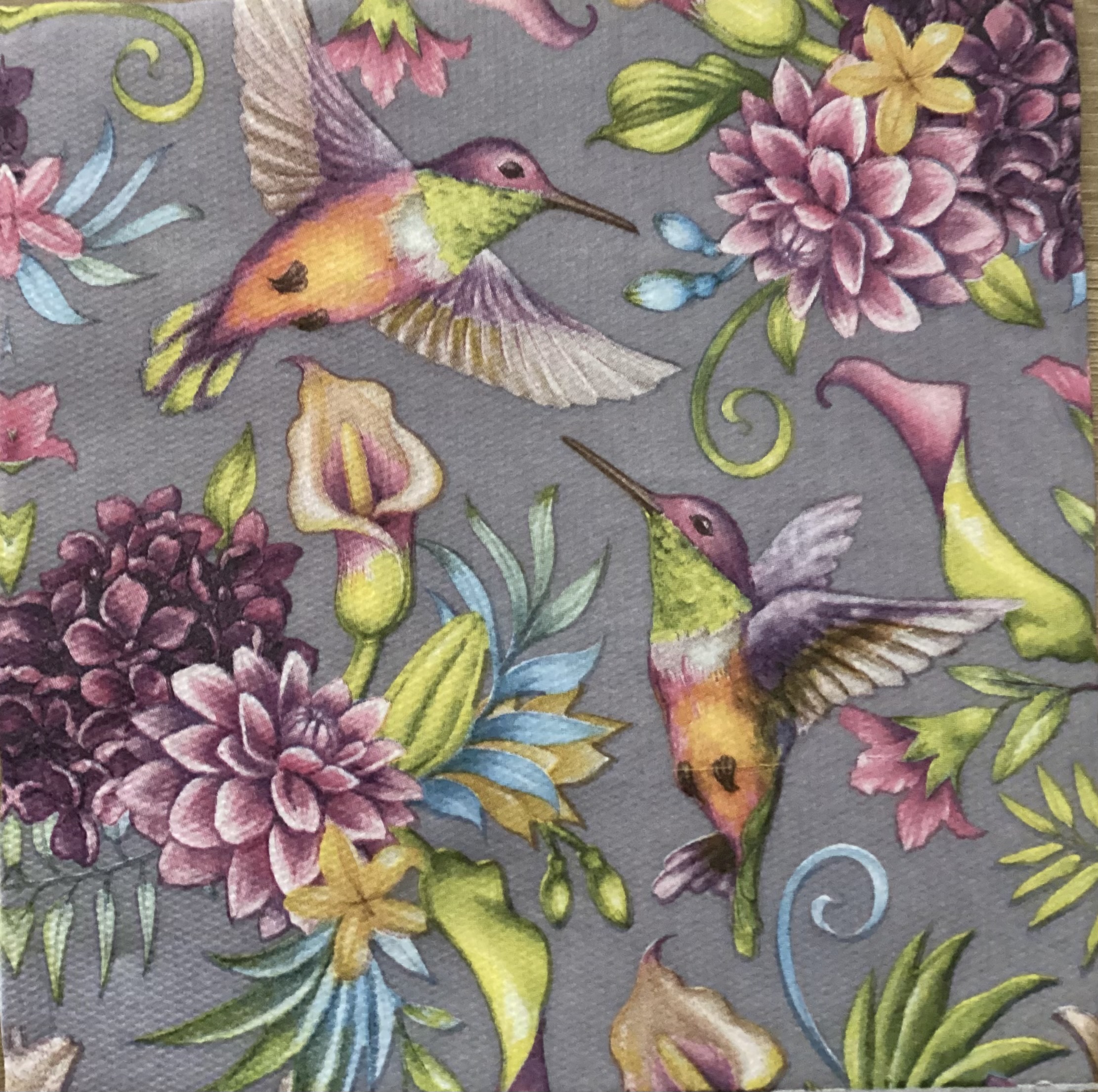 Bloemen en vogels