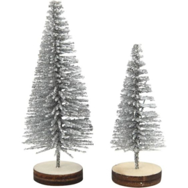 Kerstbomen zilver