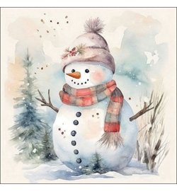 Snowman in nature 33cm  nr.163