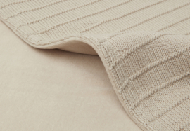 Jollein - Wieg deken 75x100 | Velvet pure knit - Nougat
