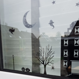 Herbruikbare raamstickers | Halloween