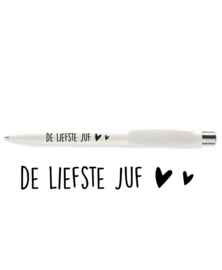 Pen - De liefste juf (wit)