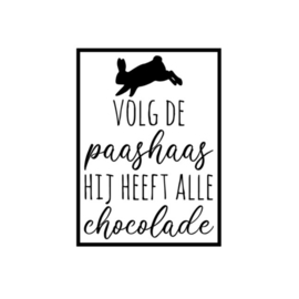 DIY sticker | Volg de paashaas