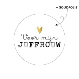 Sticker | Voor mijn juffrouw