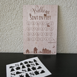 Aftelkalender - Met stickers