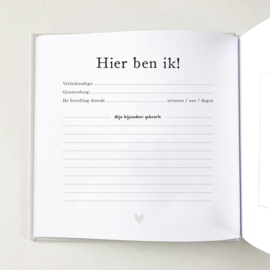 Invulboek | Babyjaar - Linnen zand
