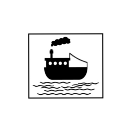 Herbruikbare raamstickers | Stoomboot