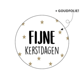 Sticker | Fijne kerstdagen (10 stuks)